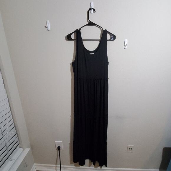 Chico's super soft comfy black maxi dress size med - Picture 2 of 8